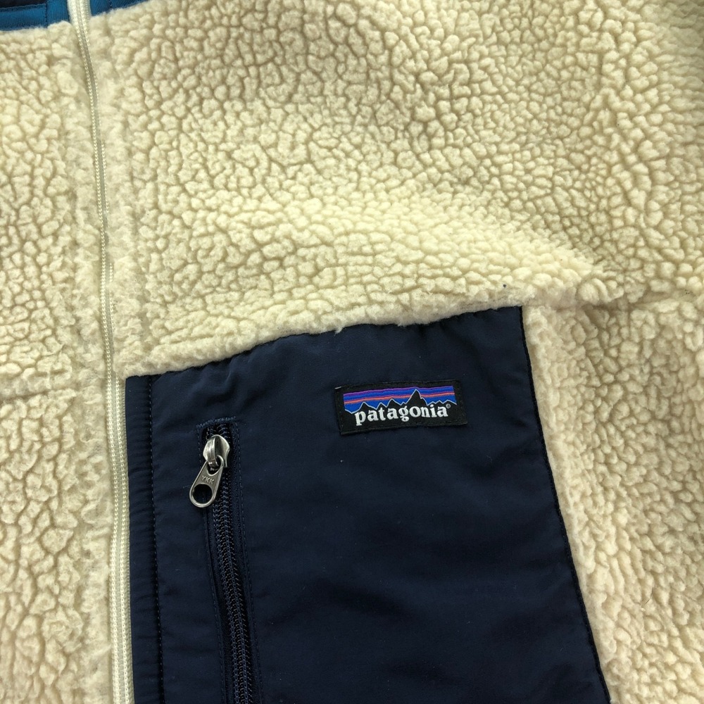 Patagonia Jacket Mens Large Natural Retro X Classic Fleece High Pile Fleece - Picture 2 of 11